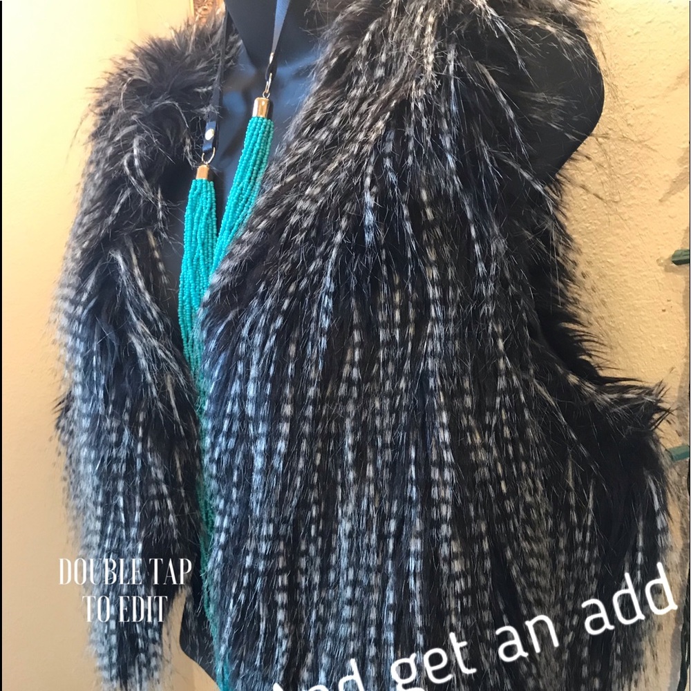 Faux fur vest